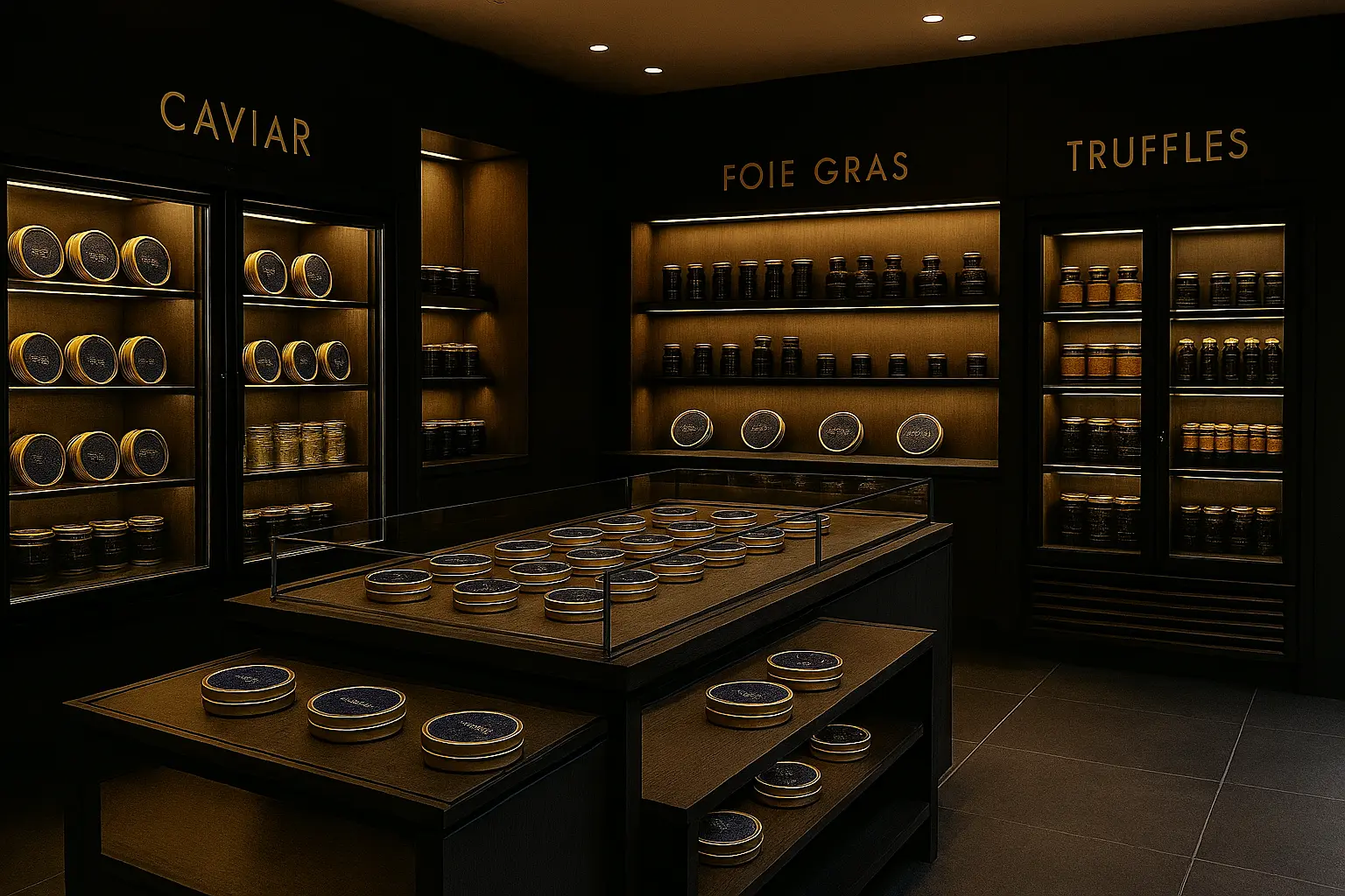 高級珍味店の店内