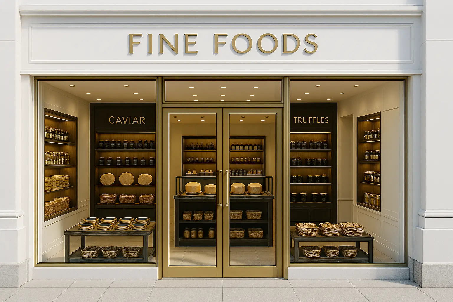 高級食材店の店頭