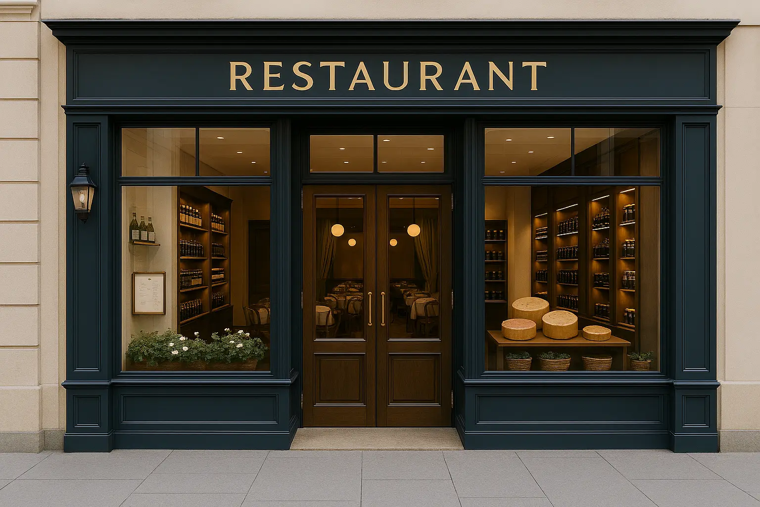 フレンチ風レストランの外観