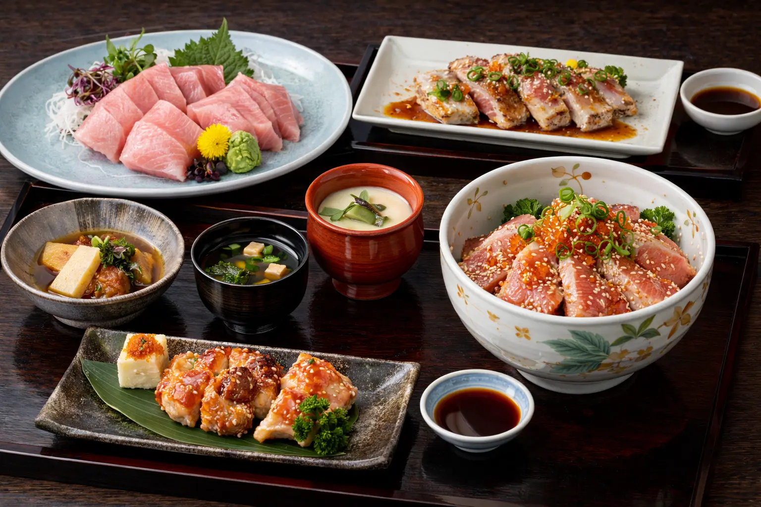 マグロ大トロ料理の御前